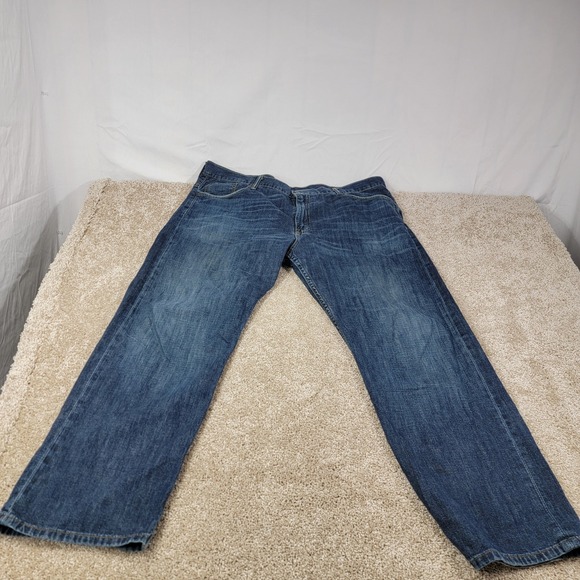 Levi's 569 Loose‎ Straight Leg Jeans Dark Wash Denim Comfort Fit W40 L30 - Picture 1 of 10